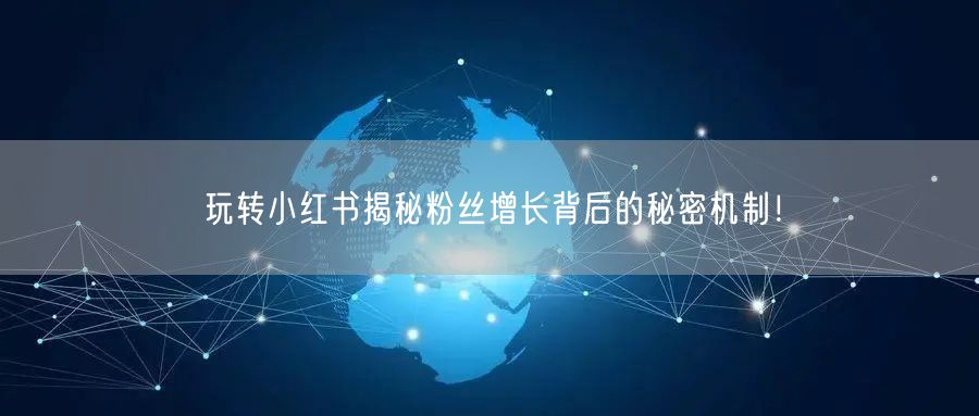 玩转小红书揭秘粉丝增长背后的秘密机制！