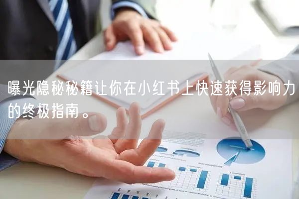 曝光隐秘秘籍让你在小红书上快速获得影响力的终极指南。