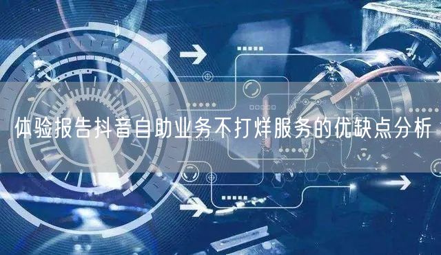 体验报告抖音自助业务不打烊服务的优缺点分析
